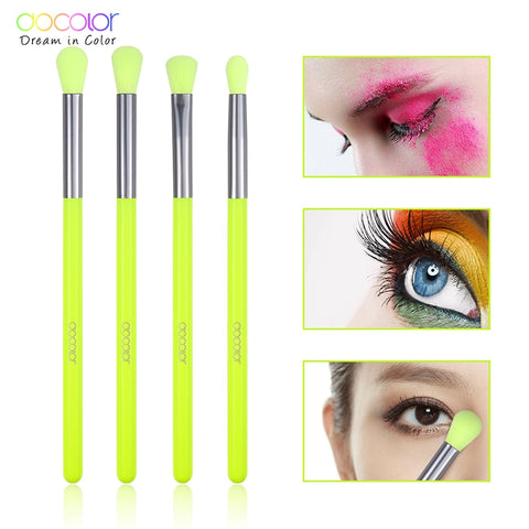 Docolor Pro Makeup Brushes Set Eye Shadow Blending Eyeliner Eyelash Eyebrow Brushes For Make up Portable Eye Brush Set