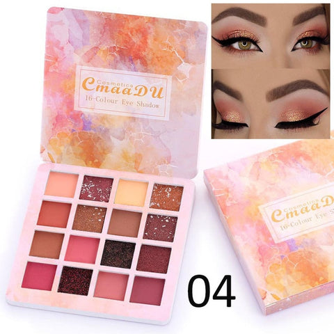 14 Colors Matte Eye Shadow Makeup Soft Glitter Shimmering Colors Metallic Eyeshadow Palette Naked Glitter Nude Make Up