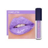 Qibest 12Color Shimmer Lip Gloss Long Lasting Glitter Lipgloss Waterproof Liquid Lipstick Moisturizer Lip Gloss Makeup Lip Tint