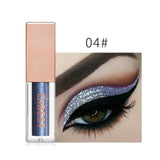 QiBest 15 Colors Glitter Liquid Eyeshadow Waterproof Lasting Shimmer Metallic Easy To Makeup Professional Eye Shimmer Eyeshadow