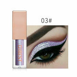 QiBest 15 Colors Glitter Liquid Eyeshadow Waterproof Lasting Shimmer Metallic Easy To Makeup Professional Eye Shimmer Eyeshadow