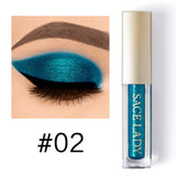 SACE LADY Glitter Eyeshadow Makeup Liquid Shimmer Eye Shadow Metals Illuminator Glow Make Up Highlighter Cream Cosmetic