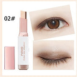 Eyeshadow Stick Stereo Gradien Shimmer Double Color Eye Shadow Cream Pen Eye Makeup Cosmetics Tool Waterproof