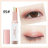 Eyeshadow Stick Stereo Gradien Shimmer Double Color Eye Shadow Cream Pen Eye Makeup Cosmetics Tool Waterproof