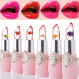 Moisturizer Lip Gloss Transparent Jelly Flower Lipstick Temperature Color Change Waterproof Makeup Lip balm Cosmetic Makeup Tool