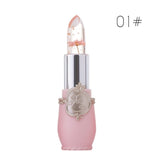 Moisturizer Lip Gloss Transparent Jelly Flower Lipstick Temperature Color Change Waterproof Makeup Lip balm Cosmetic Makeup Tool
