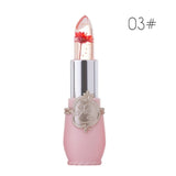 Moisturizer Lip Gloss Transparent Jelly Flower Lipstick Temperature Color Change Waterproof Makeup Lip balm Cosmetic Makeup Tool