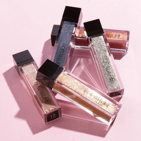 FOCALLURE Glitter Liquid Eyeshadow waterproof long lasting  Shiny eyeliner Metallic Pigment professional Eye shadow Eye makeup