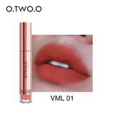 O.TWO.O Matte Lipstick Liquid Waterproof Long Lasting Velvet Lip Gloss Makeup Smooth Pigment Lip Tint Red Lips Cosmetics
