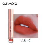 O.TWO.O Matte Lipstick Liquid Waterproof Long Lasting Velvet Lip Gloss Makeup Smooth Pigment Lip Tint Red Lips Cosmetics