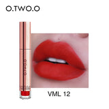 O.TWO.O Matte Lipstick Liquid Waterproof Long Lasting Velvet Lip Gloss Makeup Smooth Pigment Lip Tint Red Lips Cosmetics