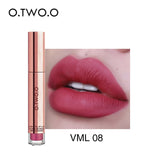 O.TWO.O Matte Lipstick Liquid Waterproof Long Lasting Velvet Lip Gloss Makeup Smooth Pigment Lip Tint Red Lips Cosmetics