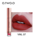 O.TWO.O Matte Lipstick Liquid Waterproof Long Lasting Velvet Lip Gloss Makeup Smooth Pigment Lip Tint Red Lips Cosmetics