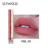 O.TWO.O Matte Lipstick Liquid Waterproof Long Lasting Velvet Lip Gloss Makeup Smooth Pigment Lip Tint Red Lips Cosmetics