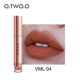 O.TWO.O Matte Lipstick Liquid Waterproof Long Lasting Velvet Lip Gloss Makeup Smooth Pigment Lip Tint Red Lips Cosmetics