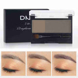 Double Color Eyebrow Powder Professional Makeup Palette Eyebrow Stamp Eye Brow Enhancers Eye Brows Shadow Make Up Brow Powder