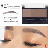 Double Color Eyebrow Powder Professional Makeup Palette Eyebrow Stamp Eye Brow Enhancers Eye Brows Shadow Make Up Brow Powder