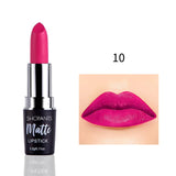 Sexy Matte Lipstick Makeup Silver 12 Color Nude Long Lasting Pigment Waterproof Nutritious Velvet Lips Stick