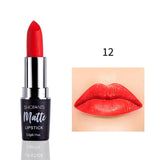 Sexy Matte Lipstick Makeup Silver 12 Color Nude Long Lasting Pigment Waterproof Nutritious Velvet Lips Stick