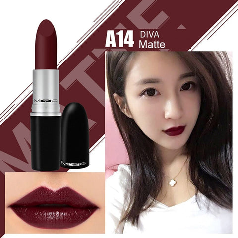 Top Quality MYG Matte Lipstick professional Lips Makeup Long-lasting Waterproof  Lipstick Red Nude ruby woo honey love Lipstick