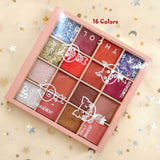 Doradosun 35 Colour Eyeshadow Water-proof Eyeglitters Beads Light Long Lasting Makeup Eyeshadow Pallete