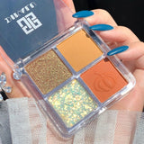 Doradosun 35 Colour Eyeshadow Water-proof Eyeglitters Beads Light Long Lasting Makeup Eyeshadow Pallete
