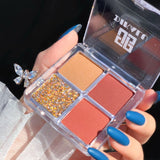 Doradosun 35 Colour Eyeshadow Water-proof Eyeglitters Beads Light Long Lasting Makeup Eyeshadow Pallete