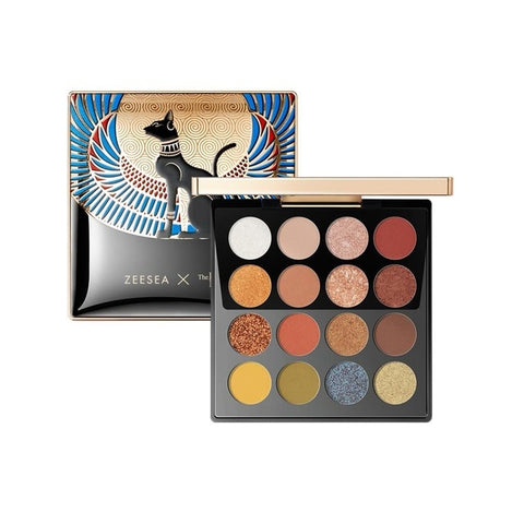 ZEESEA New 16 Colors Egypt тени Eyeshadow Palette Matte Shiny Waterproof  Holographic Makeup Palette