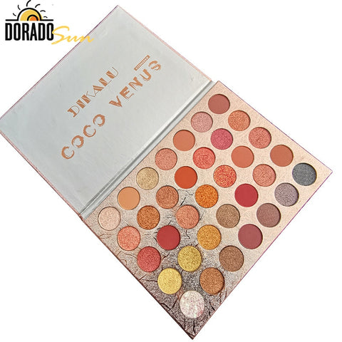 Doradosun 35 Colour Eyeshadow Water-proof Eyeglitters Beads Light Long Lasting Makeup Eyeshadow Pallete