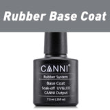 CANNI Base Coat Topcoat High Glossy Tempered No-wipe Matt Top UV LED Foundation Gel Long Lasting Color Lacquer Nail Gel Polish