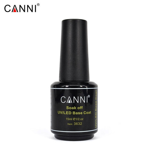 CANNI Base Coat Topcoat High Glossy Tempered No-wipe Matt Top UV LED Foundation Gel Long Lasting Color Lacquer Nail Gel Polish