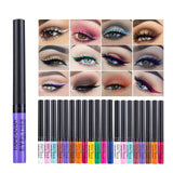 Long Lasting Sexy Charming Eye Liner Pen Hot HANDAIYAN 12 Colour Waterproof Matte Eye Cosmetics Shadow EyelinerTSLM1