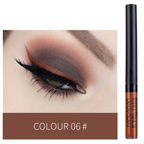 Long Lasting Sexy Charming Eye Liner Pen Hot HANDAIYAN 12 Colour Waterproof Matte Eye Cosmetics Shadow EyelinerTSLM1